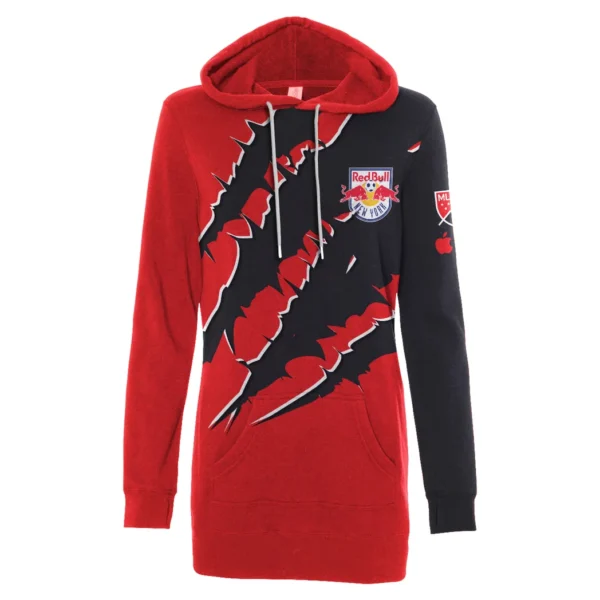 Match Beat Hoodie Dress, Athletic Women's Hoodie Dress HVN1289NY - Image 2