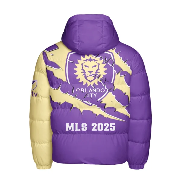 Match Beat Hooded Cotton Jacket, Sport Culture Street Puffer HVN1289OC - Image 3
