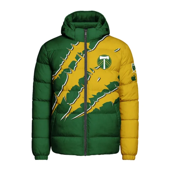 Goal Energy Hooded Cotton Jacket, Ultimate Warmth Fan Jacket HVN1289PT - Image 2