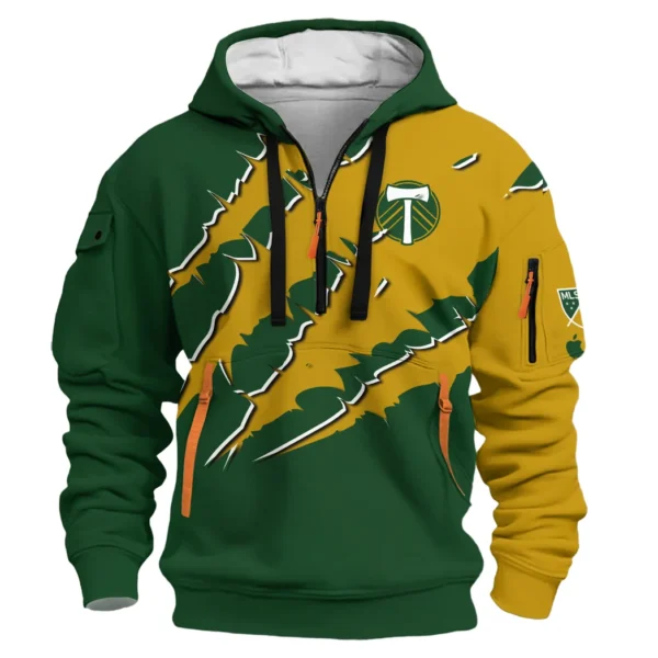 Fan Spirit Hoodie Half Zip 3D, Streetwear Fan Hoodie HVN1289PT - Image 2