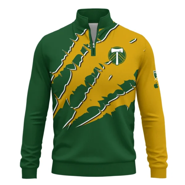 Kick Rhythm Quarter-Zip Sweatshirt, Modern Sport Fan Sweatshirt HVN1289PT - Image 2