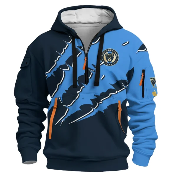 Fan Culture Hoodie Half Zip 3D, True Supporter Half-Zip Hoodie HVN1289PU - Image 2
