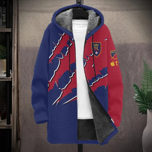 Goal Rising Fleece Windbreaker Jacket, Sporty Fan Outerwear HVN1289RS - Image 2