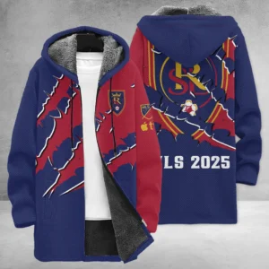 Goal Rising Fleece Windbreaker Jacket, Sporty Fan Outerwear HVN1289RS