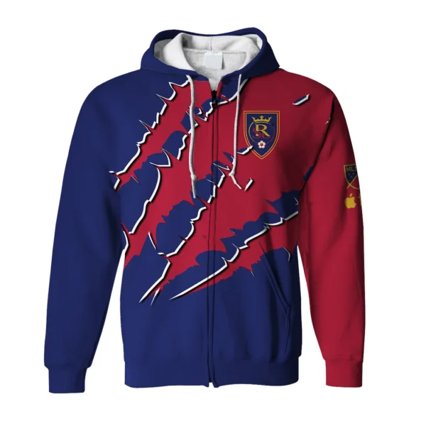 Fan Pulse Zipper Hoodie, Supporter Spirit Hoodie HVN1289RS - Image 2