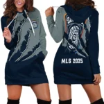 Game Beat Hoodie Dress, Tailgate Hoodie Dress Women HVN1289SD