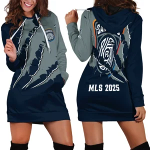 Game Beat Hoodie Dress, Tailgate Hoodie Dress Women HVN1289SD