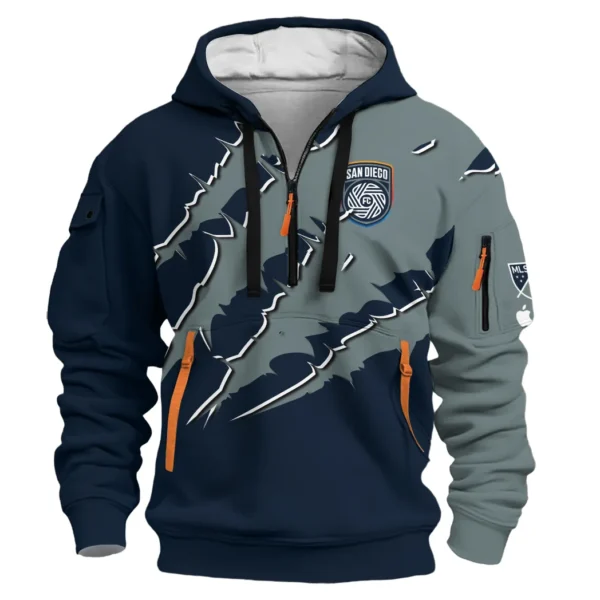 Match Energy Hoodie Half Zip 3D, Active Supporter Half-Zip Hoodie HVN1289SD - Image 2