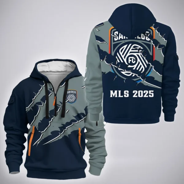 Match Energy Hoodie Half Zip 3D, Active Supporter Half-Zip Hoodie HVN1289SD