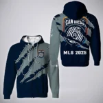 Game Beat Zipper Hoodie, Sporty Fan Full-Zip Hoodie HVN1289SD