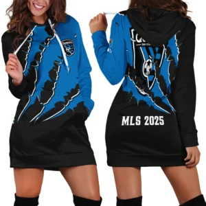 Spirit Flow Hoodie Dress, Sporty Women's Hoodie Dress HVN1289SJ