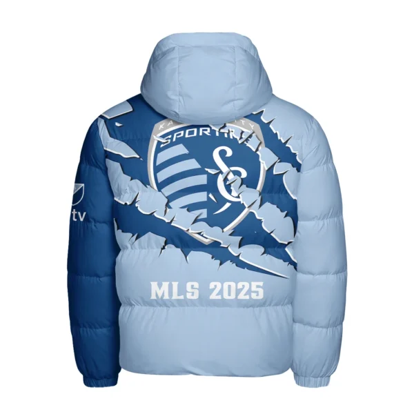 Spirit Rising Hooded Cotton Jacket, Heavyweight Stadium Night Coat HVN1289SK - Image 3