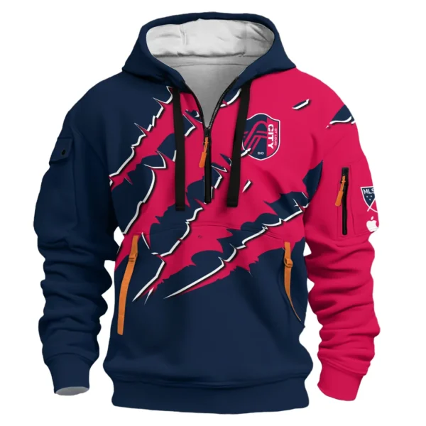 Legacy of Support Hoodie Half Zip 3D, Classic Sport Half-Zip Hoodie HVN1289SL - Image 2