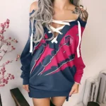 Game Day Pride Lace-Up Sweatshirt, Classic Lace-Up Hoodie HVN1289SL