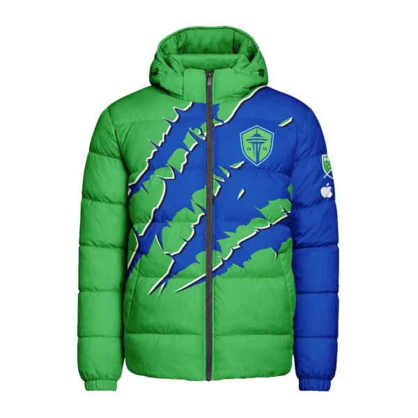 Unity Fans Hooded Cotton Jacket, Sport Culture Street Puffer HVN1289SS - Image 2