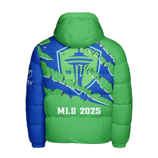 Unity Fans Hooded Cotton Jacket, Sport Culture Street Puffer HVN1289SS - Image 3
