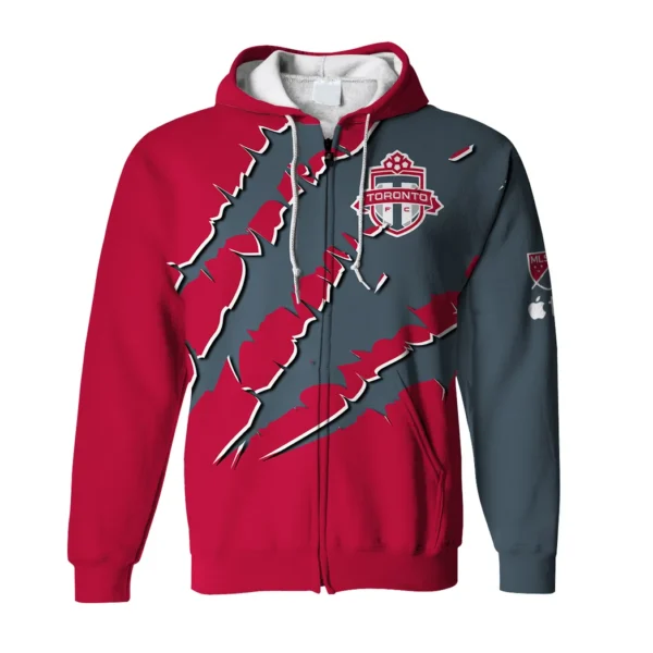 Rising Pulse Zipper Hoodie, Game Day Full-Zip Hoodie HVN1289TF - Image 2