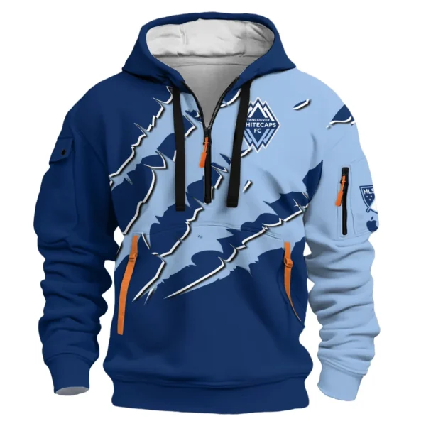 Rising Beat Hoodie Half Zip 3D, Active Spirit Hoodie HVN1289VW - Image 2