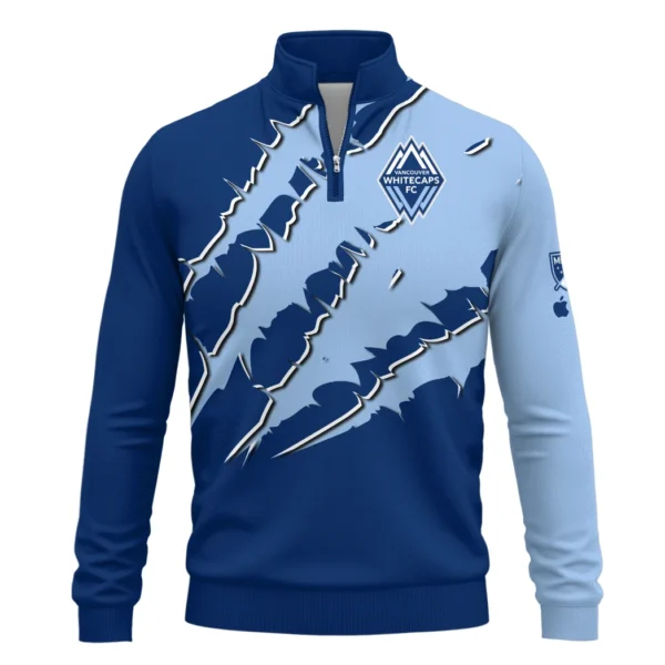 Game Spirit Quarter-Zip Sweatshirt, Modern Sport Fan Sweatshirt HVN1289VW - Image 2