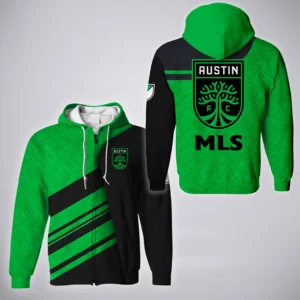 Fan Spirit Zipper Hoodie, Casual Sport Full-Zip Hoodie HVN1290AF