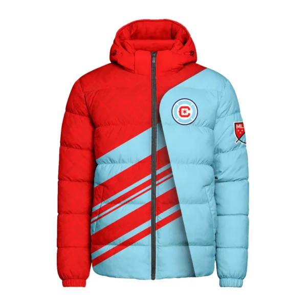 Fan Beat Hooded Cotton Jacket, Everyday Comfort Sport Puffer HVN1290CF - Image 2