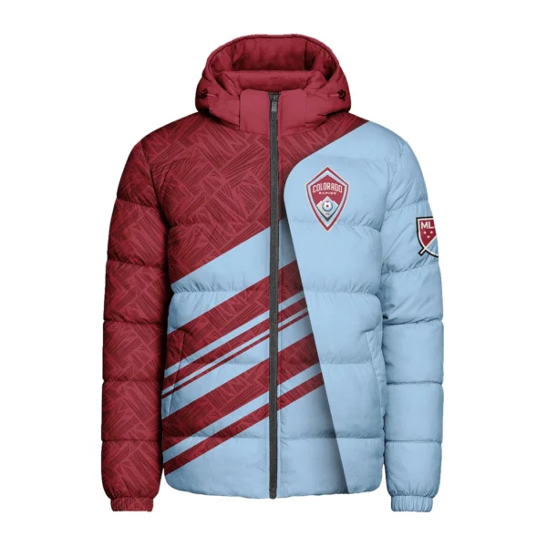 Match Vibe Hooded Cotton Jacket, Streetwear Style Fan Jacket HVN1290CR - Image 2