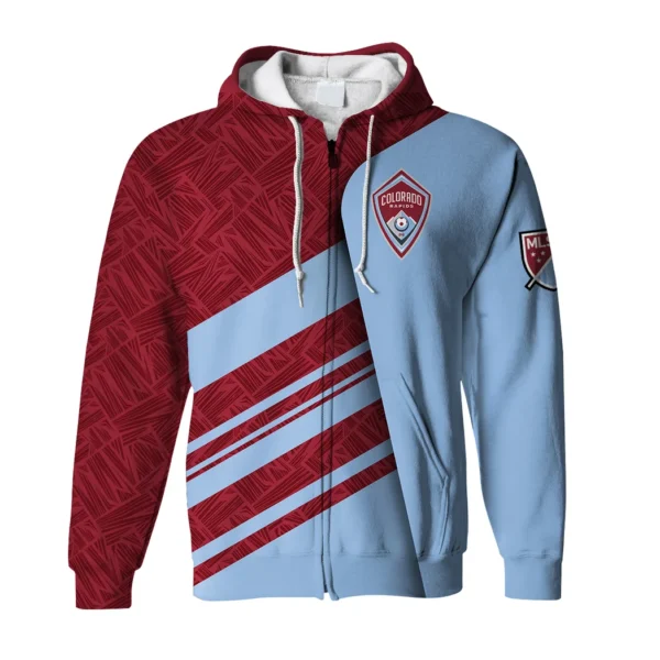Match Vibe Zipper Hoodie, Lifestyle Fan Full-Zip Hoodie HVN1290CR - Image 2