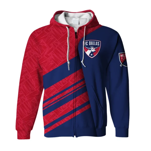 Support Beat Zipper Hoodie, Classic Sport Full-Zip Hoodie HVN1290FC - Image 2