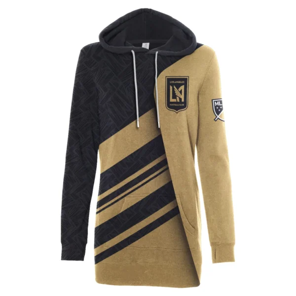 Kick Pulse Hoodie Dress, Graphic Fan Hoodie Dress HVN1290LA - Image 2