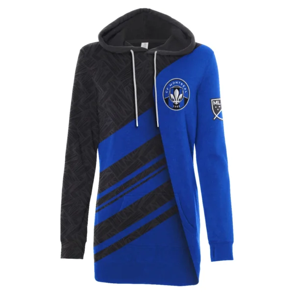 Game Beat Hoodie Dress, Classic Women's Hoodie Dress HVN1290MF - Image 2