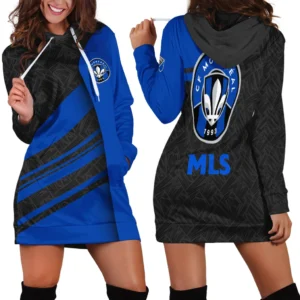 Game Beat Hoodie Dress, Classic Women's Hoodie Dress HVN1290MF