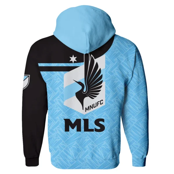 Rising Flow Zipper Hoodie, Sporty Fan Full-Zip Hoodie HVN1290MU - Image 3