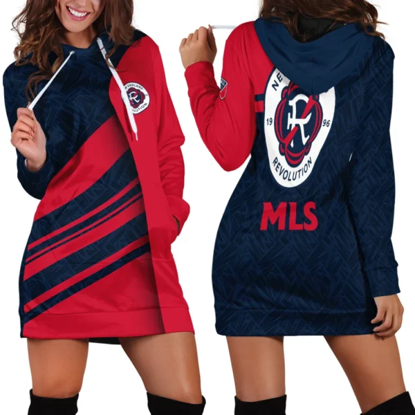 Kick Rhythm Hoodie Dress, Pullover Hoodie Dress Women HVN1290NE