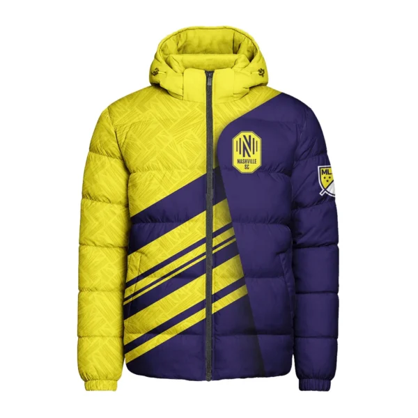 Fan Beat Hooded Cotton Jacket, Streetwear Style Fan Jacket HVN1290NS - Image 2