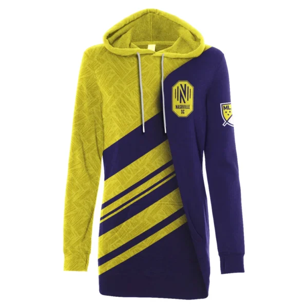 Game Flow Hoodie Dress, Athletic Women's Hoodie Dress HVN1290NS - Image 2