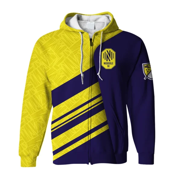 Spirit Pulse Zipper Hoodie, Fan Pride Full-Zip Hoodie HVN1290NS - Image 2