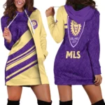 Support Beat Hoodie Dress, Tailgate Hoodie Dress Women HVN1290OC