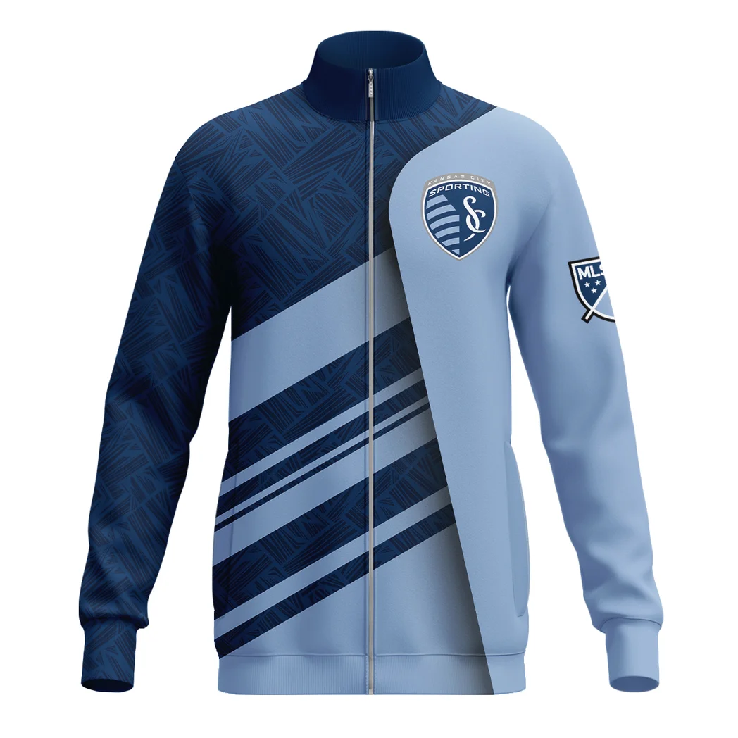 Fan Energy Stand Collar Jacket, Game Ready Sport Inspired Jacket HVN1290SK - Image 2