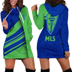 Rising Beat Hoodie Dress, Athletic Women's Hoodie Dress HVN1290SS