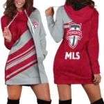 Rising Pulse Hoodie Dress, Sport Culture Hoodie Dress HVN1290TF