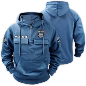 Play Rising Tactical Quarter Zip Hoodie, Supporter Pride Quarter-Zip HVN1291SD - Blue