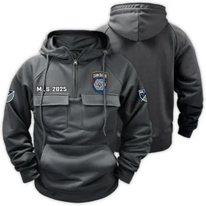 Play Rising Tactical Quarter Zip Hoodie, Loyal Supporter Quarter-Zip HVN1291SD - Dark Gray