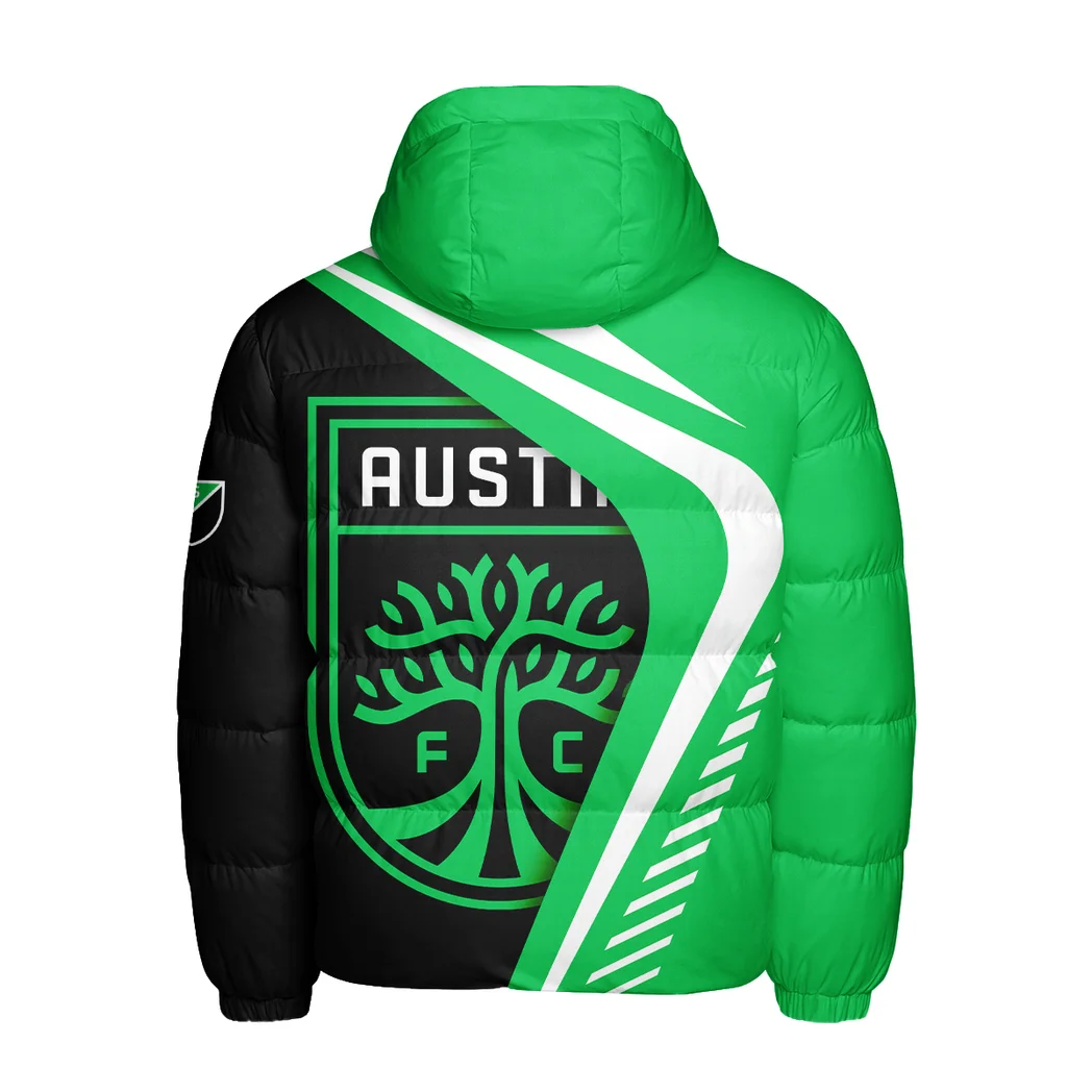 Play Core Hooded Cotton Jacket, Sport Culture Street Puffer HVN1298AF - Image 3