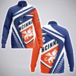 Rising Flow Stand Collar Jacket, Athletic Style Fan Spirit Jacket HVN1298CF