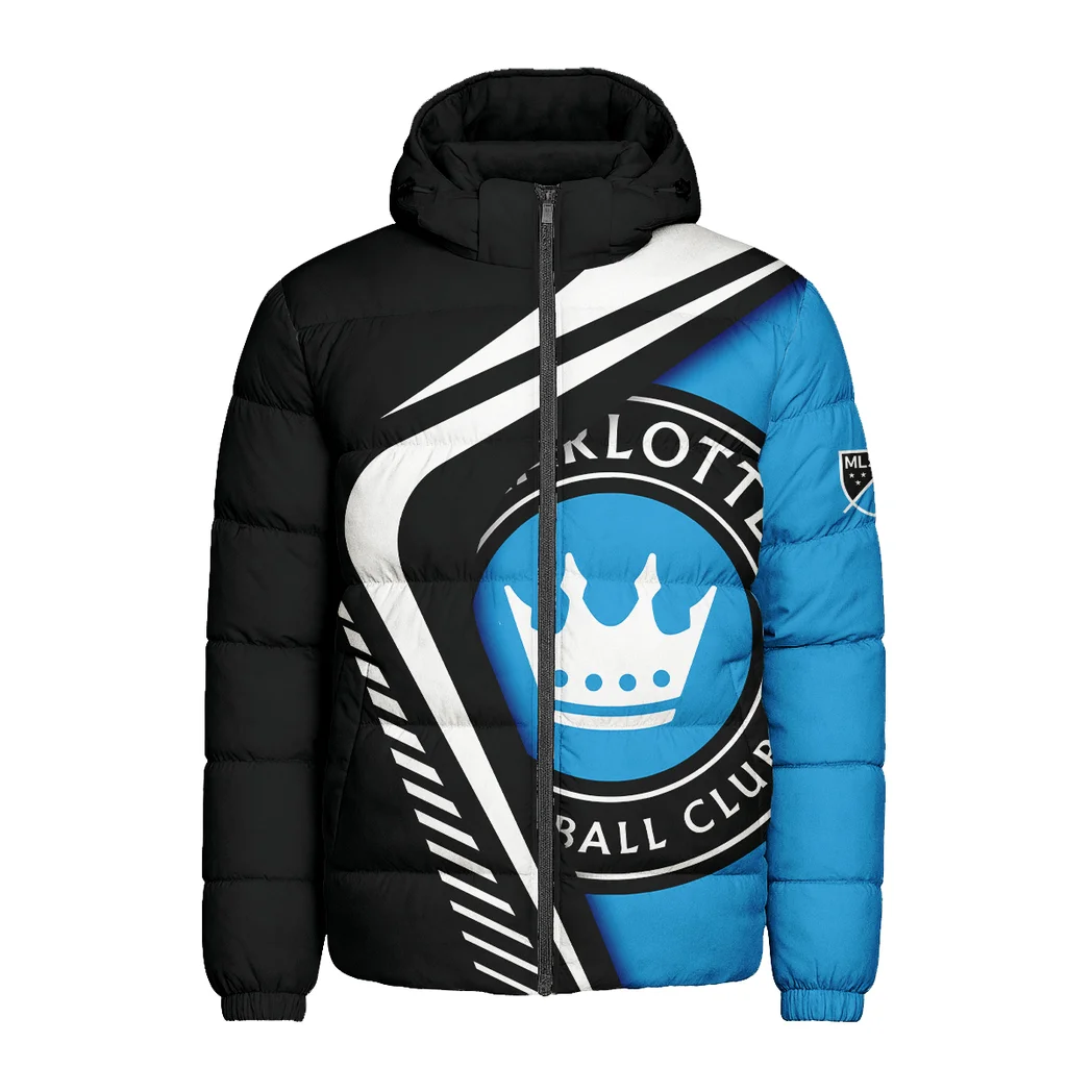 Kick Rhythm Hooded Cotton Jacket, Heavyweight Stadium Night Coat HVN1298CH - Image 2