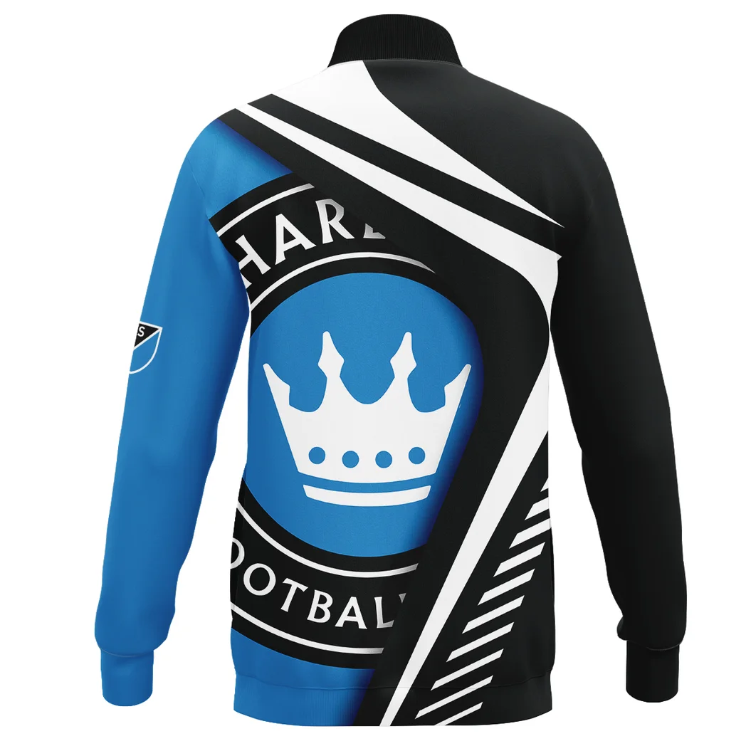 True Support Stand Collar Jacket, Athletic Style Fan Spirit Jacket HVN1298CH - Image 3