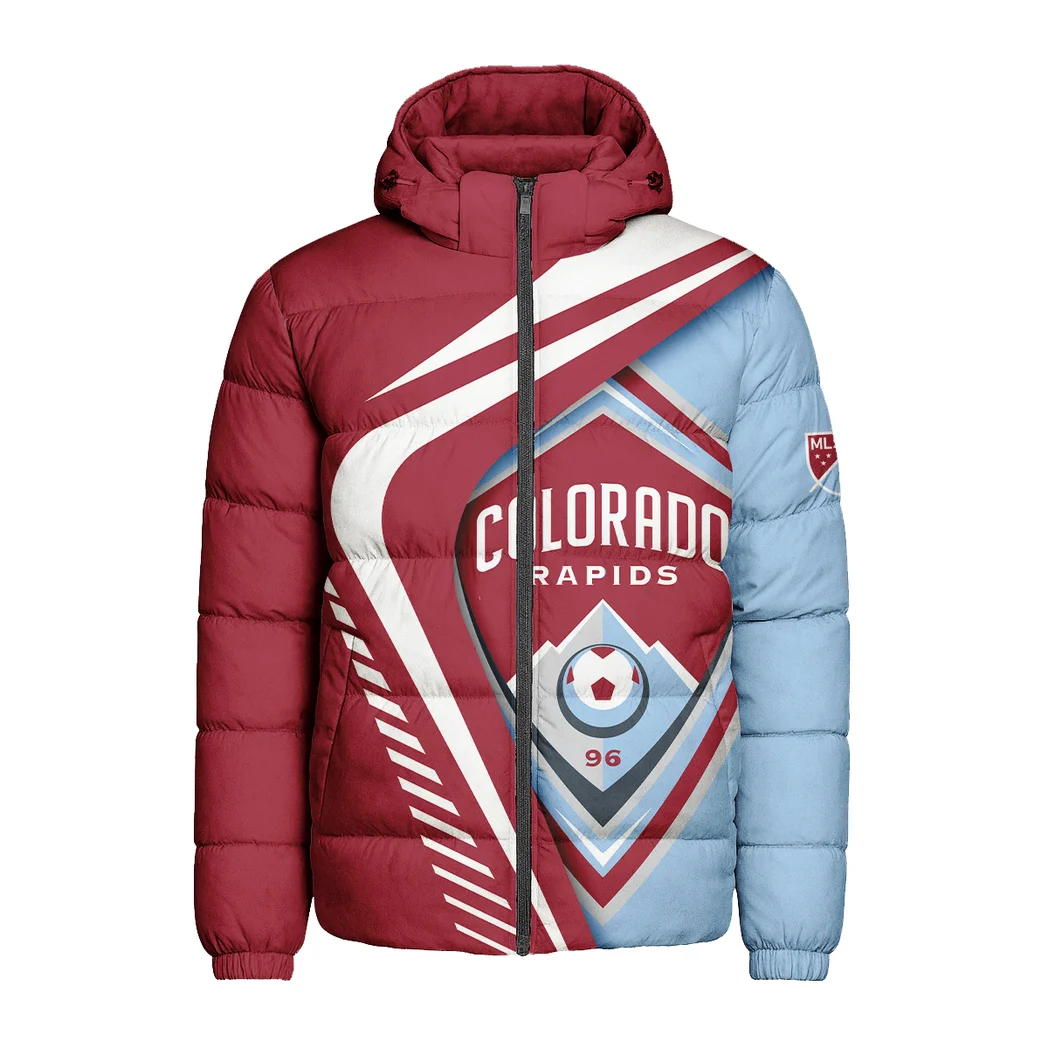 Unity Fans Hooded Cotton Jacket, Team Pride Winter Jacket HVN1298CR - Image 2