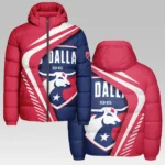 Goal Rising Hooded Cotton Jacket, Athletic Fit Fan Jacket HVN1298FC