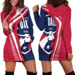 Match Rhythm Hoodie Dress, Classic Women's Hoodie Dress HVN1298FC