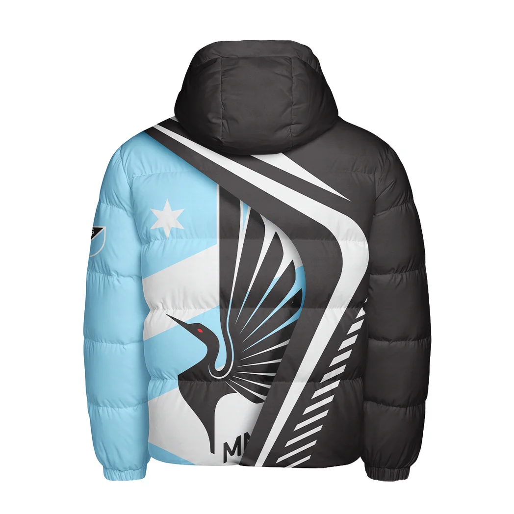 Fan Beat Hooded Cotton Jacket, Classic Cozy Supporter Jacket HVN1298MU - Image 3